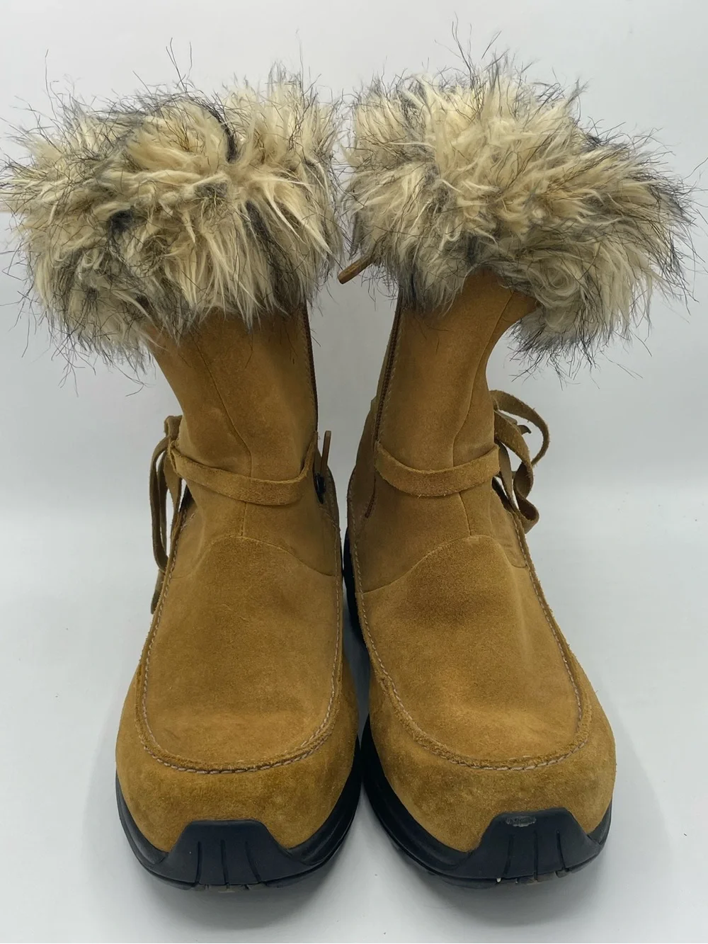 Sorel Northern Lite Tall Suede Zip Boot in Mustard.